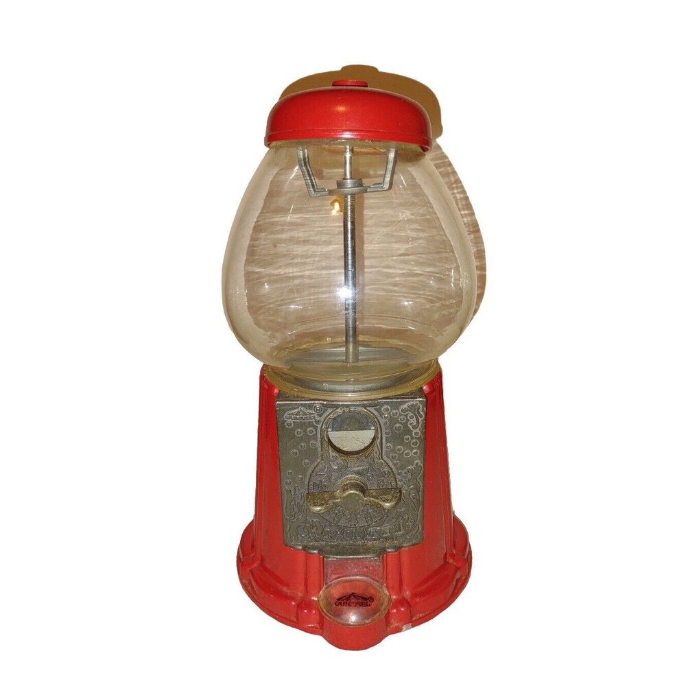 Vintage 1985 Carousel Industries Candy Gumball Bank Vending Machine 12"